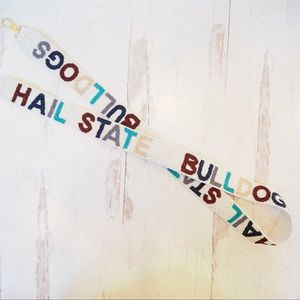 Beaded Hail State Mississippi State Collegiate Game Day Purse Strap Multi